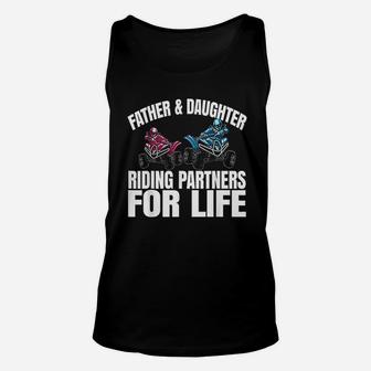 Father And Daughter Riding Partners For Life Unisex Tank Top - Seseable