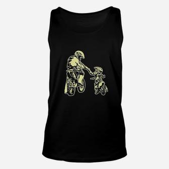 Father And Son Dirt Bike Racer Dirt Road Racing Motorbike Unisex Tank Top - Seseable
