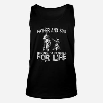 Father And Son Riding Partners For Life Dads Sons Unisex Tank Top - Seseable