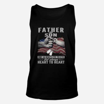 Father And Son Veteran, best christmas gifts for dad Unisex Tank Top - Seseable