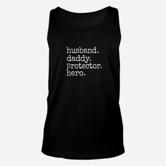 Fathers Day Christmas Gifts Husband Daddy Protector Unisex Tank Top - Seseable
