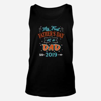 Fathers Day First Time Dad Premium Unisex Tank Top - Seseable