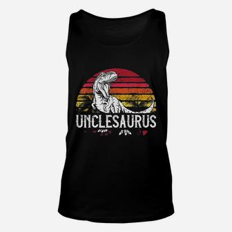 Fathers Day Gift For Men Unclesaurus Uncle Saurus Unisex Tank Top - Seseable