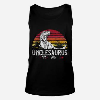 Fathers Day Gift For Men Unclesaurus Unisex Tank Top - Seseable