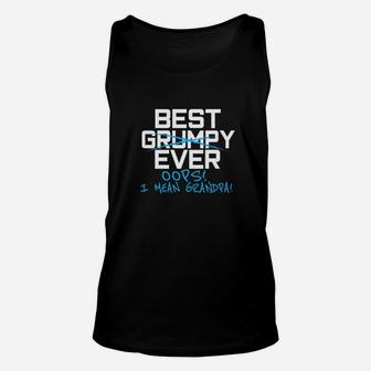 Fathers Day Gift Funny Best Grumpy Grandpa Ever Men Unisex Tank Top - Seseable