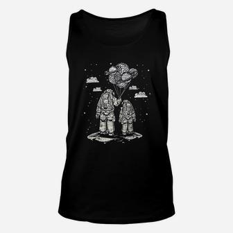 Fathers Day Space Science, dad birthday gifts Unisex Tank Top - Seseable