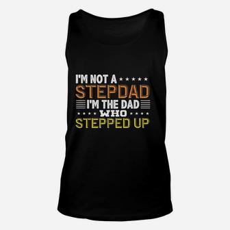 Fathers Day Stepfather, dad birthday gifts Unisex Tank Top - Seseable