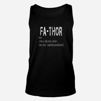 Fathor Like Dad Only Cooler Fathers Day Gift Premium Unisex Tank Top - Seseable