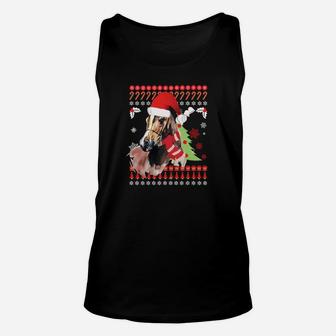 Festliches Bulldogge Unisex TankTop mit Weihnachts-Ugly-Sweater Design - Seseable