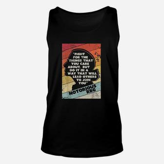 Fight For The Things You Care About Notorious Rbg Unisex Tank Top - Seseable