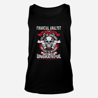 Financial Analyst Unisex Tank Top - Seseable