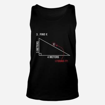 Find X Found It Math Humor Geometry Funny Unisex Tank Top - Seseable