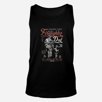 Firefighter Dad Men Fathers Day Fireman Unisex Tank Top