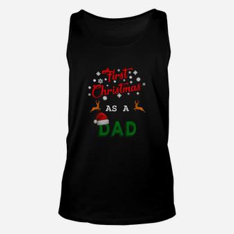 First Christmas As A Dad Nice Father Christmas Unisex Tank Top - Seseable