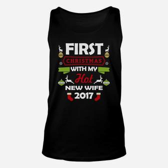 First Christmas With My Hot New Wife 2017 Gift Unisex Tank Top - Seseable
