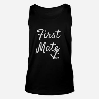 First Mate Matching Couple Cruise Boating Unisex Tank Top - Seseable