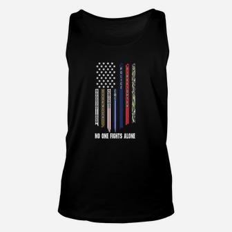 First Responders Police Nurses Military Firefighter Unisex Tank Top - Seseable