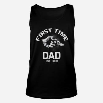 First Time Dad Est 2020 Fathers Day Gift For Dad Unisex Tank Top - Seseable