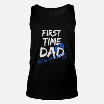 First Time Dad It's A Boy Unisex Tank Top - Seseable