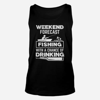 Fishing - Weekend Forecast Fishing Unisex Tank Top - Seseable