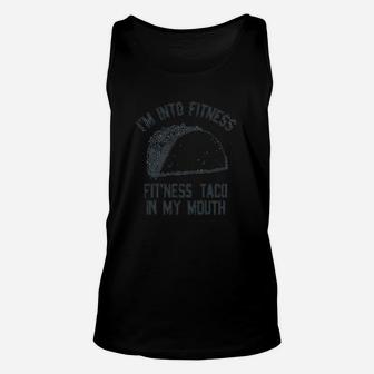 Fitness Taco Funny Gym Cool Humor Graphic Muscle Unisex Tank Top - Seseable