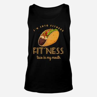Fitness Taco Funny Gym Men Mexican Food Humor Dad Unisex Tank Top - Seseable