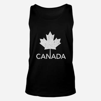 Flag Of Canada Vintage Canada Day Unisex Tank Top - Seseable
