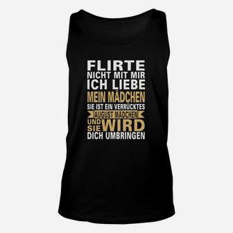 Flirte Nicht Mit Mir August Mädchen TankTop - Seseable