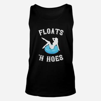 Floats And Hoes Funny Float Trip Tubing River Float Unisex Tank Top - Seseable