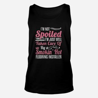Flooring Installer Wife Not A Spoiled Wife Unisex Tank Top - Seseable