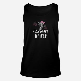 Flossy Heifer Cute Southern Sarcastic Cow For Sister Unisex Tank Top - Seseable