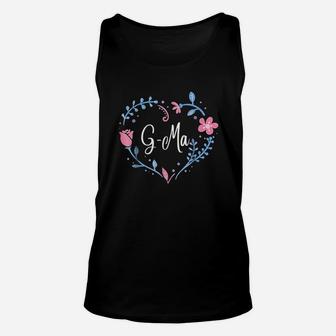 Flower G-ma Grandma Christmas Birthday Unisex Tank Top | Seseable UK
