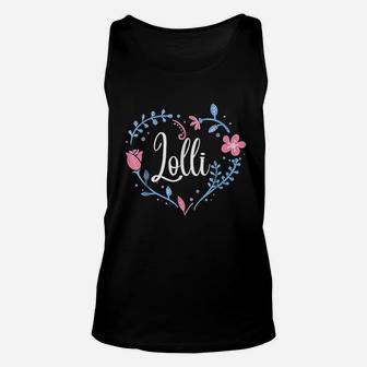 Flower Lolli Grandma Christmas Birthday Gift Unisex Tank Top | Seseable UK