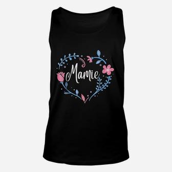 Flower Mamie Grandma Christmas Birthday Gift Unisex Tank Top | Seseable UK