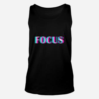 Focus Optical Illusion Funny Trippy Anaglyph Photography Unisex Tank Top - Seseable