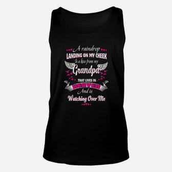 For My Grandpa That Lives In Heaven And Is Watching Over Me Unisex Tank Top - Seseable