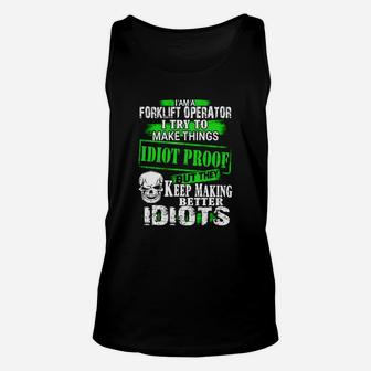 Forklift Operator Exclusive Unisex Tank Top - Seseable
