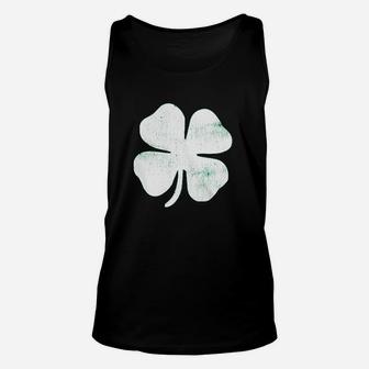 Four Leaf Clover Funny Saint Patricks Day Shamrock Lucky Irish Unisex Tank Top - Seseable