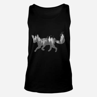 Fox Forest Nature Outdoor Hiking Camping Hunting Gift Unisex Tank Top | Seseable CA