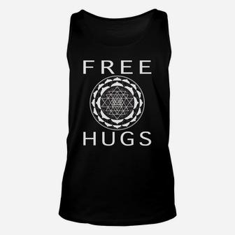 Free Hugs Magical Circle Unisex Tank Top - Seseable