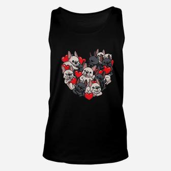 French Bulldog Valentines Day Unisex Tank Top - Seseable