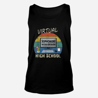 Freshman 10th Grade Virtual Learning High School Vintage Unisex Tank Top - Seseable