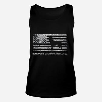 Friday Military Dog Remember Everyone Deployed Unisex Tank Top - Seseable
