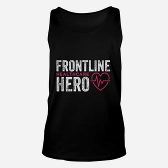 Frontline Hero Healthcare Worker Frontline Essential Worker Unisex Tank Top - Seseable