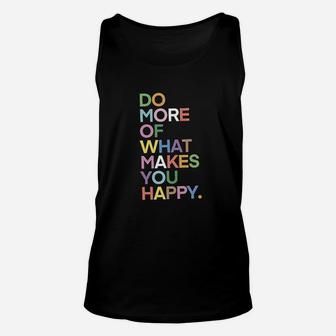Fun Happy Graphic Summer Cute Letter Printed Unisex Tank Top - Seseable