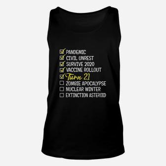 Funny 21st Birthday Gift 21 Years Old Unisex Tank Top - Seseable