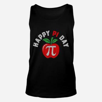 Funny Apple Pi Day Gifts For Math Lovers 3 14 Nerdy Symbols Unisex Tank Top - Seseable