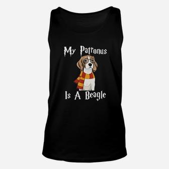 Funny Beagle Gift My Patronus Is A Beagle Unisex Tank Top - Seseable