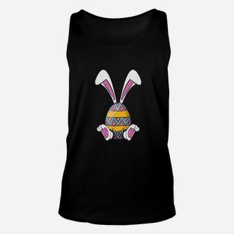 Funny Bunny Easter Cute Happy Rabbit Egg Easter Unisex Tank Top - Seseable