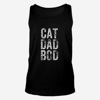 Funny Cat Dad Bod Pet Owner Fitness Gym Gift Unisex Tank Top - Seseable